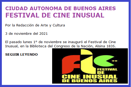 FESTIVAL DEL CINE INUSUAL